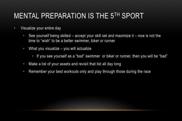 Presentation slide on mental preparation as the 5th sport in tennis.